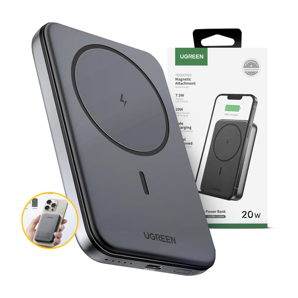 Power Bank Magnetico Ugreen 10000 mAh PB561 Gris