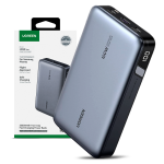 Power Bank Ugreen 20000 Mah 100w Tipo C Carga Super Rápida Plateado