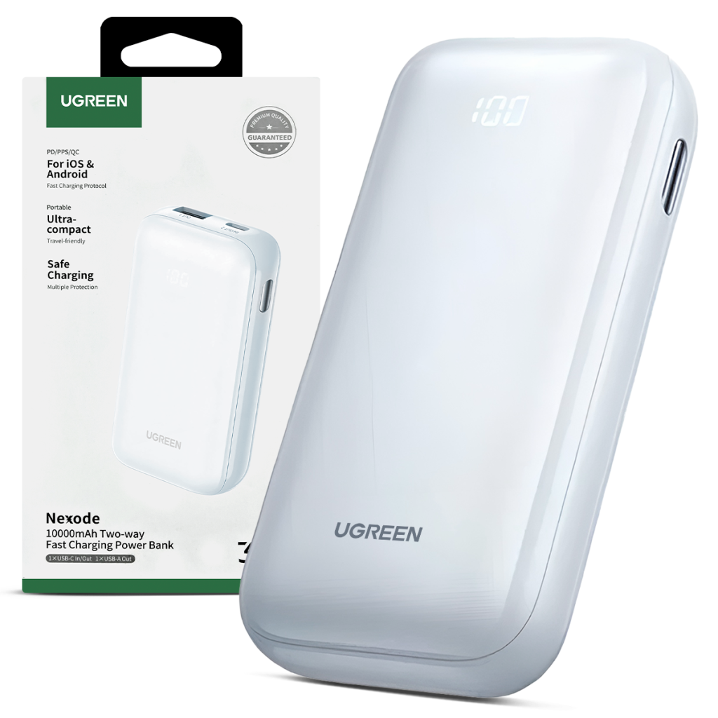 Power Bank Ugreen 10000 mAh 30W Pb501 Blanco