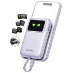 Power Bank Ugreen Tipo C 10000 Mah 30w Cable Integrado Rosa