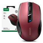 Mouse Bluetooth Ugreen Ergonomico Wireless 2.4ghz Silencioso Rojo