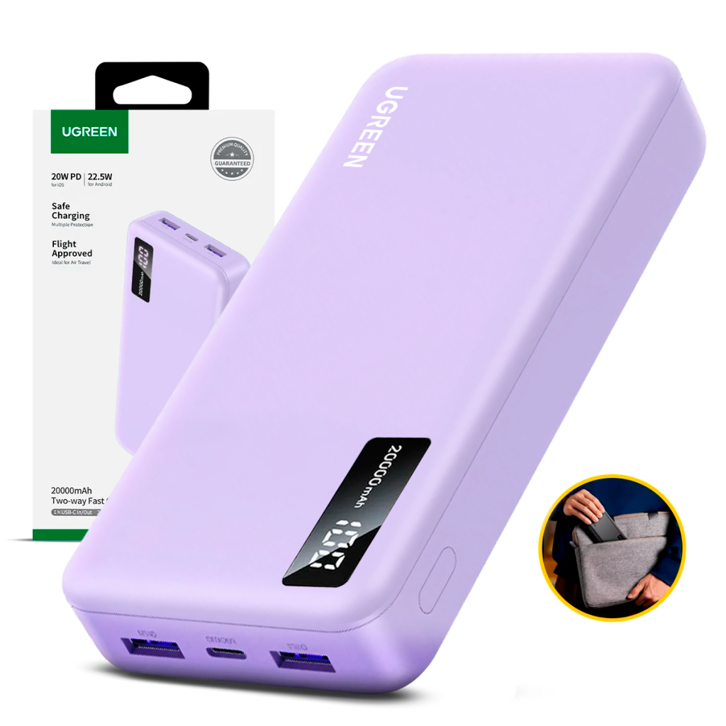 Power Bank Ugreen Pb312 Lila