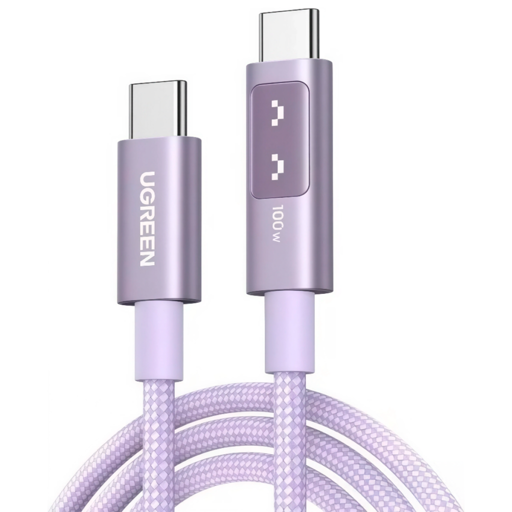 Cable Tipo C Ugreen 100W 2m L509 Rosa