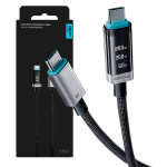 Cable Tipo C 240W Cuktech USB-C 6A Pantalla OLED 1.5m