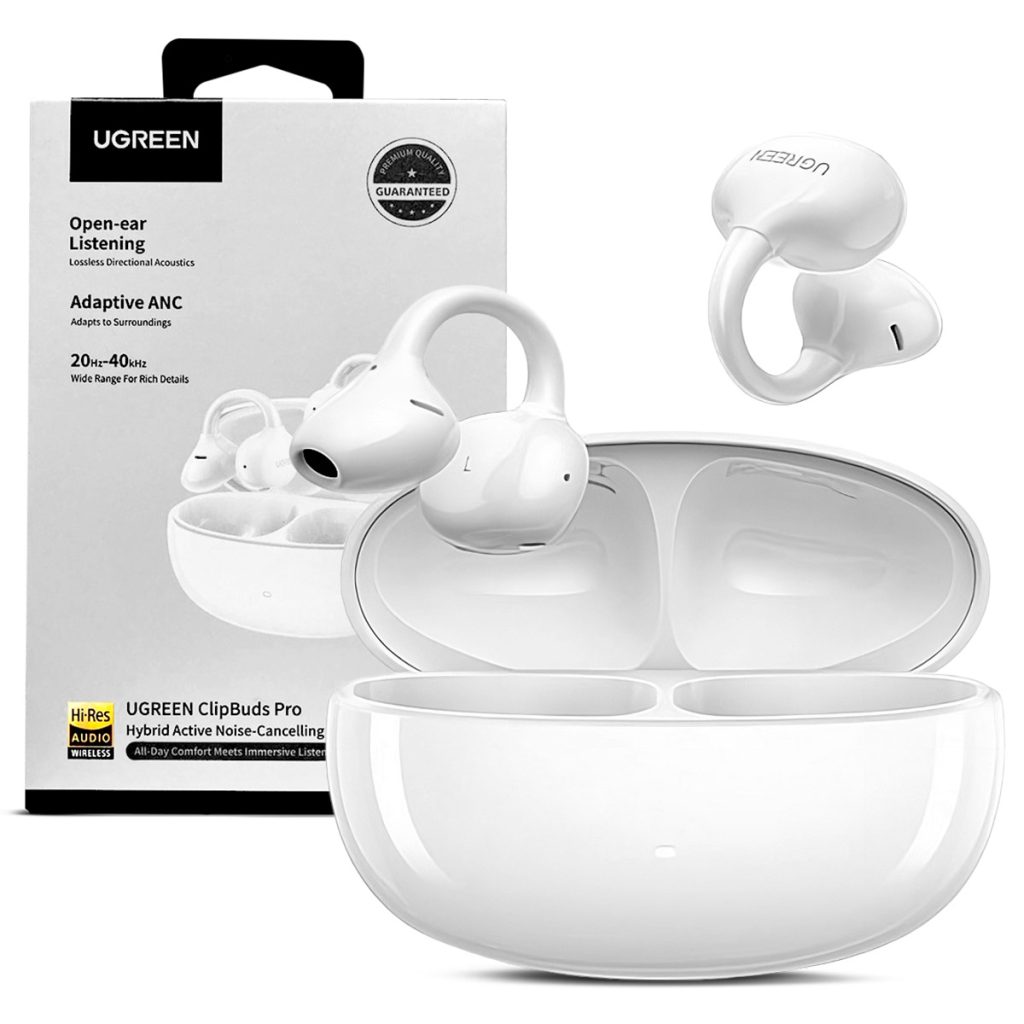 Audifonos Ugreen WS218 ClipBuds Pro Open Ear Clip Blanco